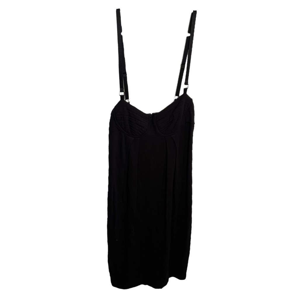 A/X Armani Exchange Women's Sz Small Sleeveless Black Dress Textured Cups ESR339
